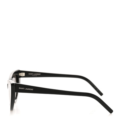 Saint Laurent Acetate Lily Tiger Cat Eye Sunglasses SL213 Black 3 of 8