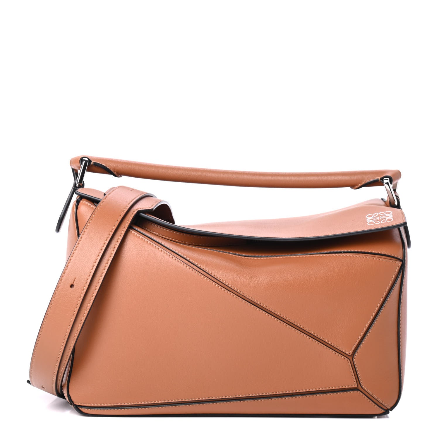 Loewe Calfskin Medium Puzzle Bag Tan 1 of 4