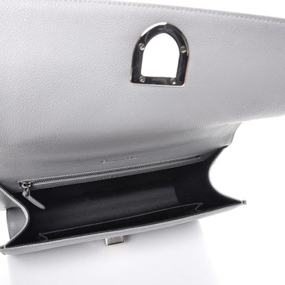 Christian Dior Grained Calfskin Medium Diorama Flap Bag Gris 5 of 8