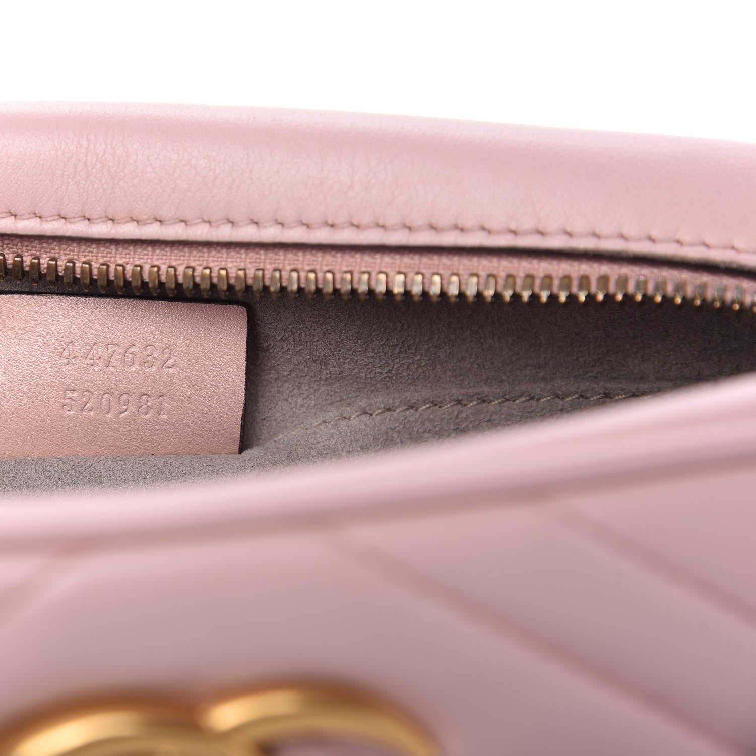Gucci Calfskin Matelasse Small GG Marmont Chain Shoulder Bag Perfect Pink 9 of 12