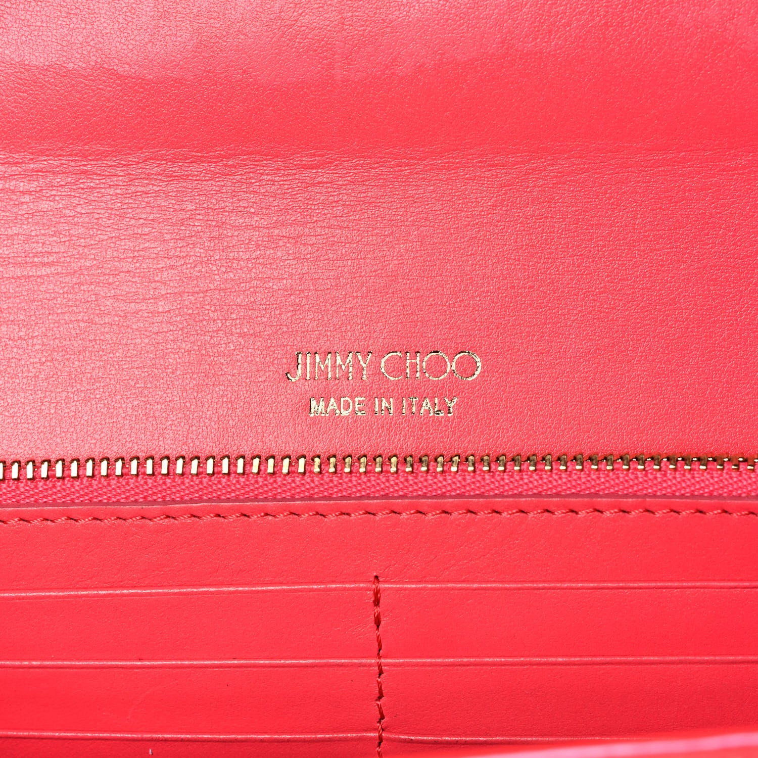 Jimmy Choo Patent Milla Wallet on Chain Pink 6 of 11