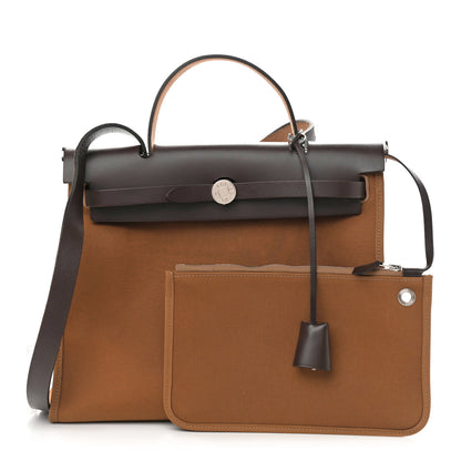 Hermes Vache Hunter Toile Herbag Zip 31 PM Alezan Ebene 1 of 13