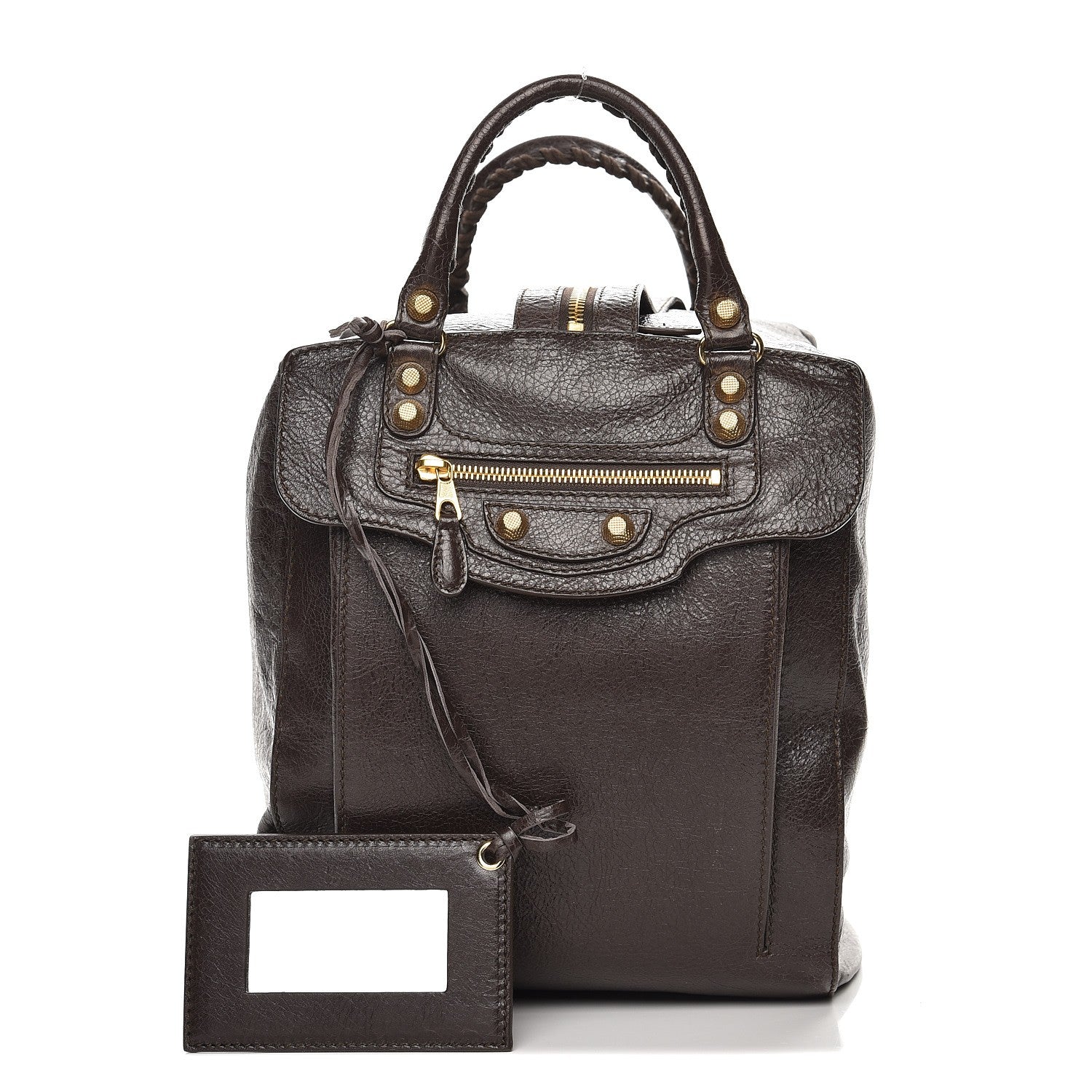 Balenciaga Agneau Giant 12 Gold Hardware Zip Traveler Backpack Charbon 1 of 9