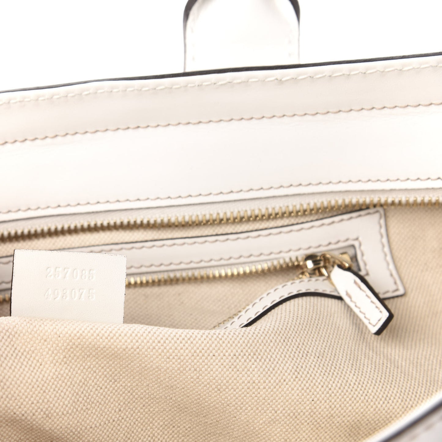 Monogram Web Medium Heritage Tote White