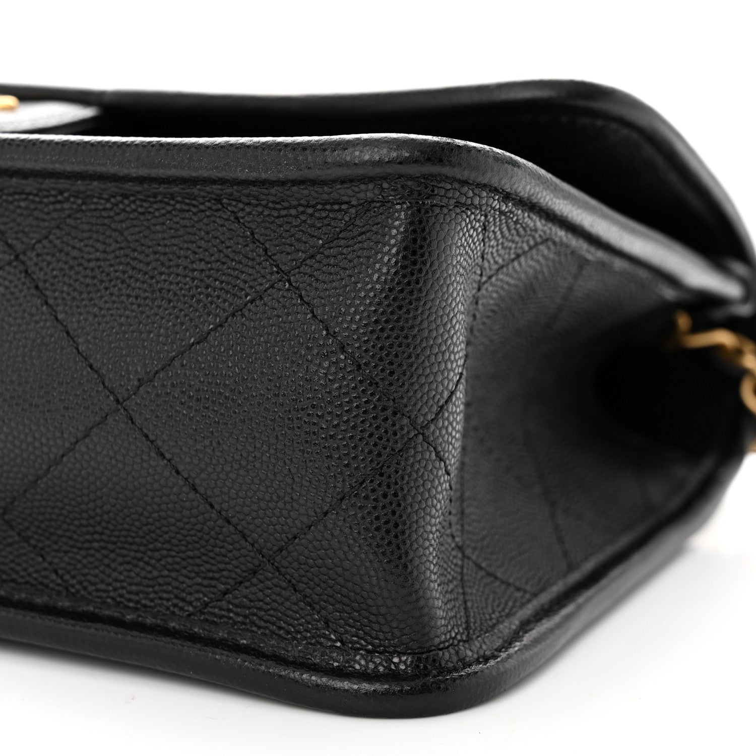 Chanel Caviar Quilted School Memory Small Top Handle Flap Black 10 of 10