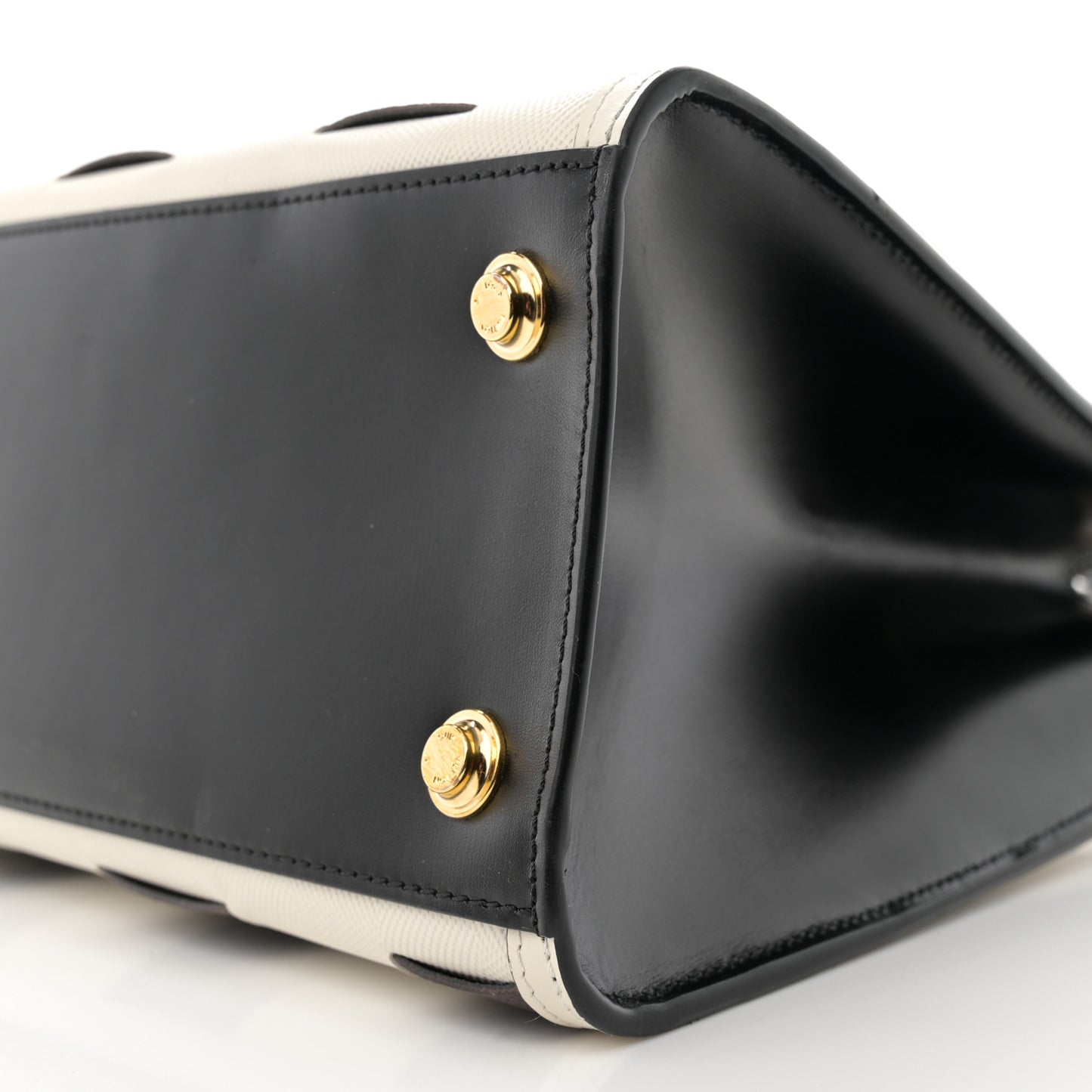 Calfskin Monogram Damier Tressage City Steamer MM Creme