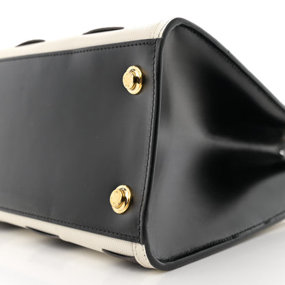 Louis Vuitton Calfskin Monogram Damier Tressage City Steamer MM Creme 9 of 9
