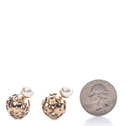 Christian Dior Pearl Star Mise En Dior Tribal Earrings Gold 2 of 3