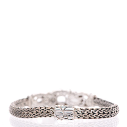 John Hardy Sterling Silver White Topaz Three Station Kali Classic Chain Bracelet 4 of 5