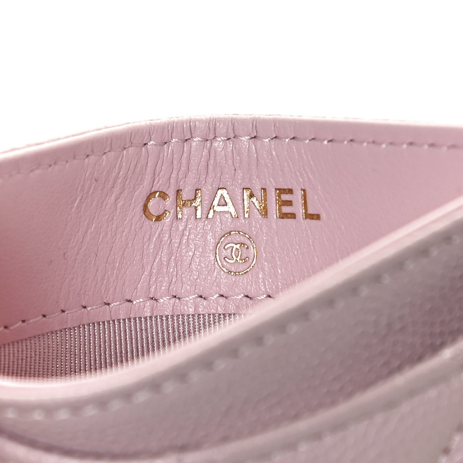 Chanel Caviar Quilted Card Holder Light Pink 6 of 10