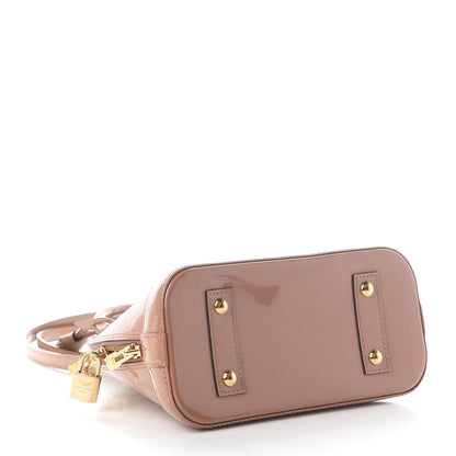 Louis Vuitton Vernis Alma BB Rose Velours 4 of 9