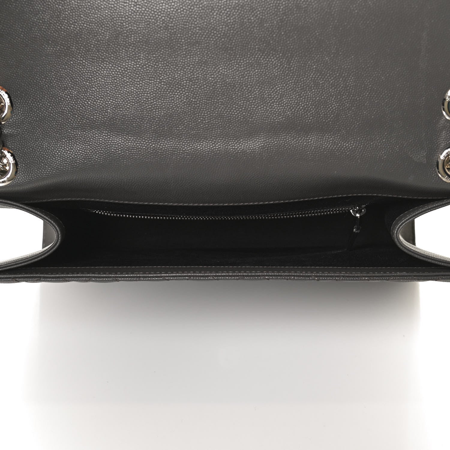 Saint Laurent Grain De Poudre Textured Mixed Matelasse Large Triquilt Monogram Satchel Earth 5 of 11