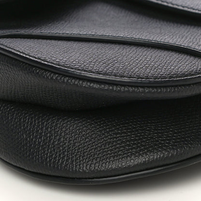 Christian Dior Grained Calfskin Mini Saddle Bag Black 9 of 16