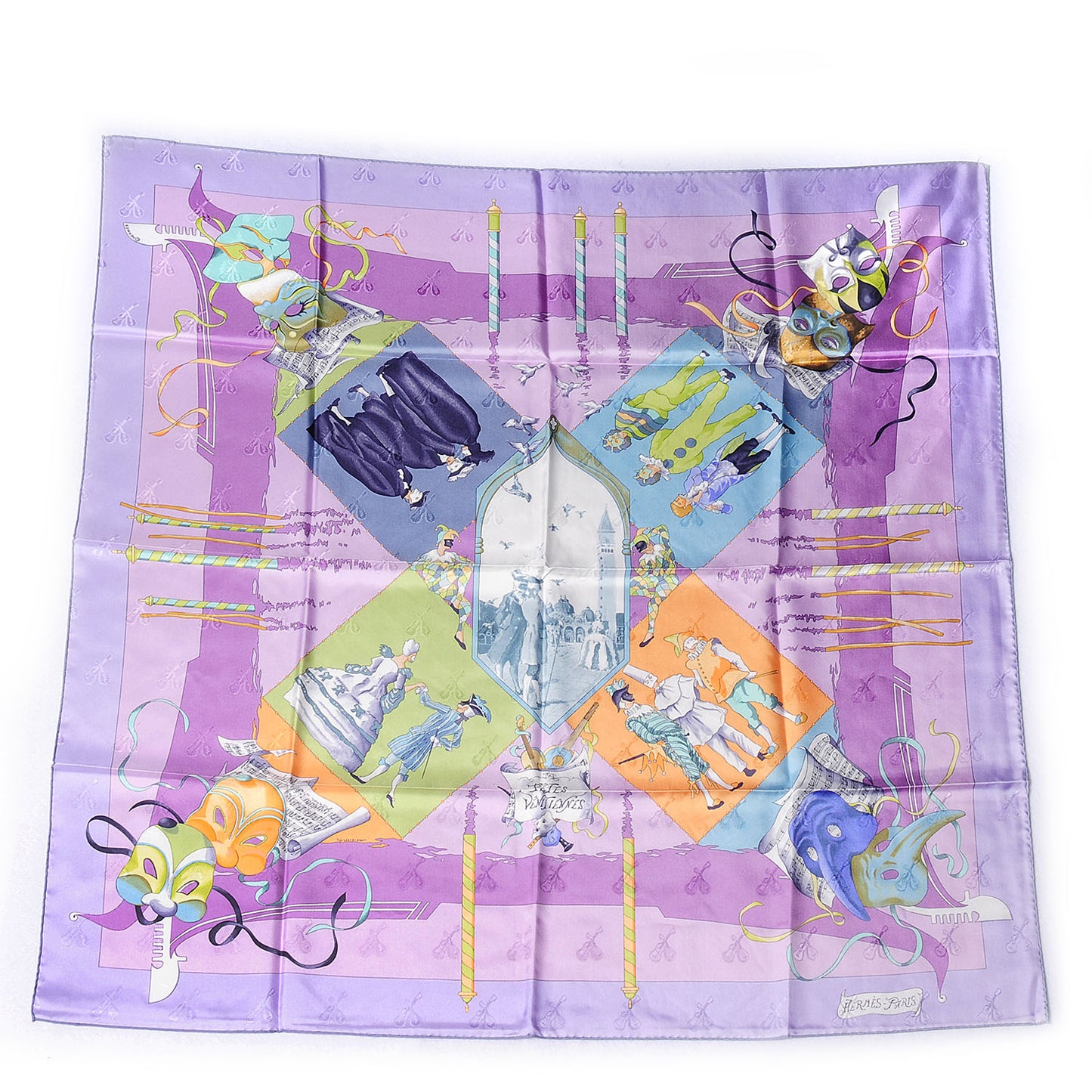 Silk Fetes Venitiennes Scarf 90