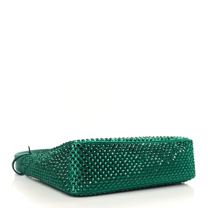 Prada Satin Crystal Mini Re-Edition 2000 Bag Mango 4 of 9