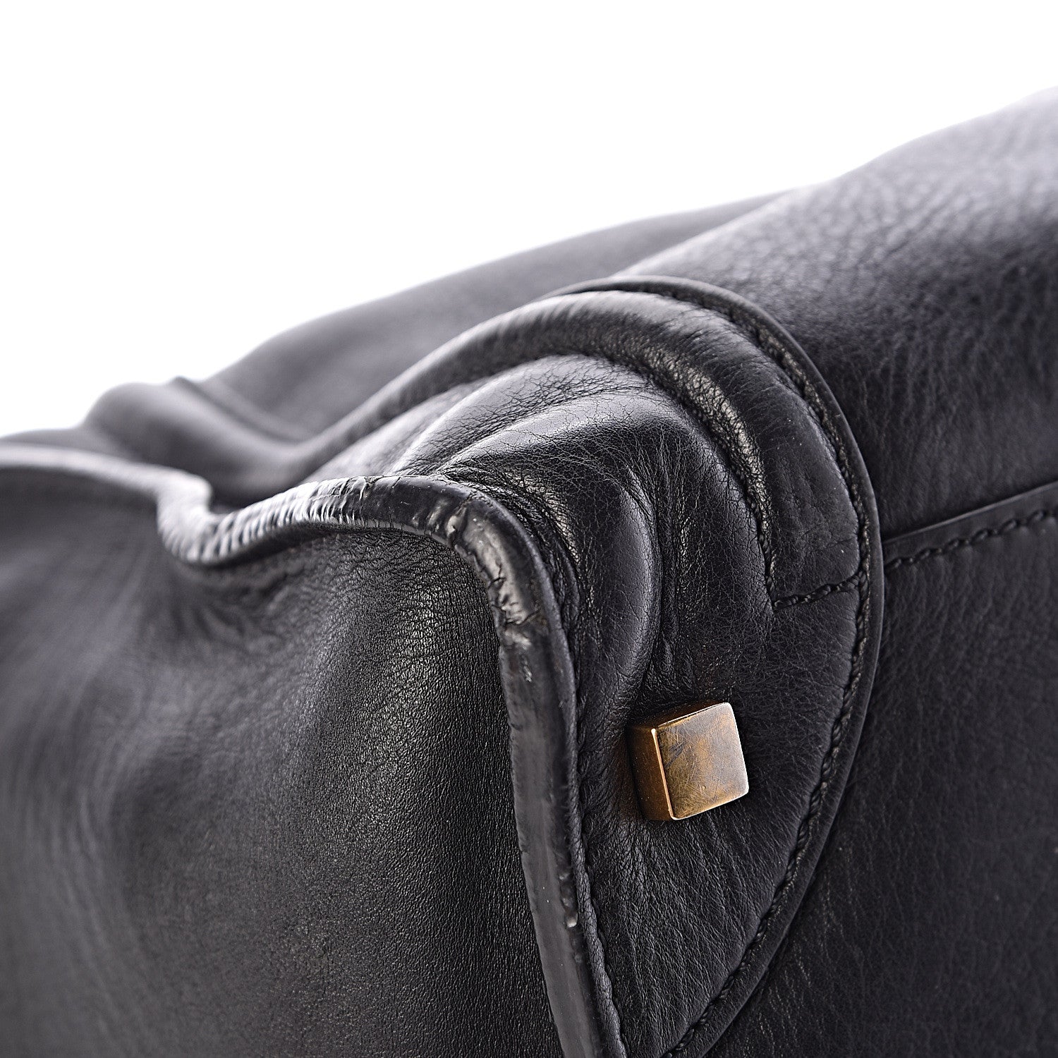 Celine Drummed Calfskin Mini Luggage Black 14 of 18