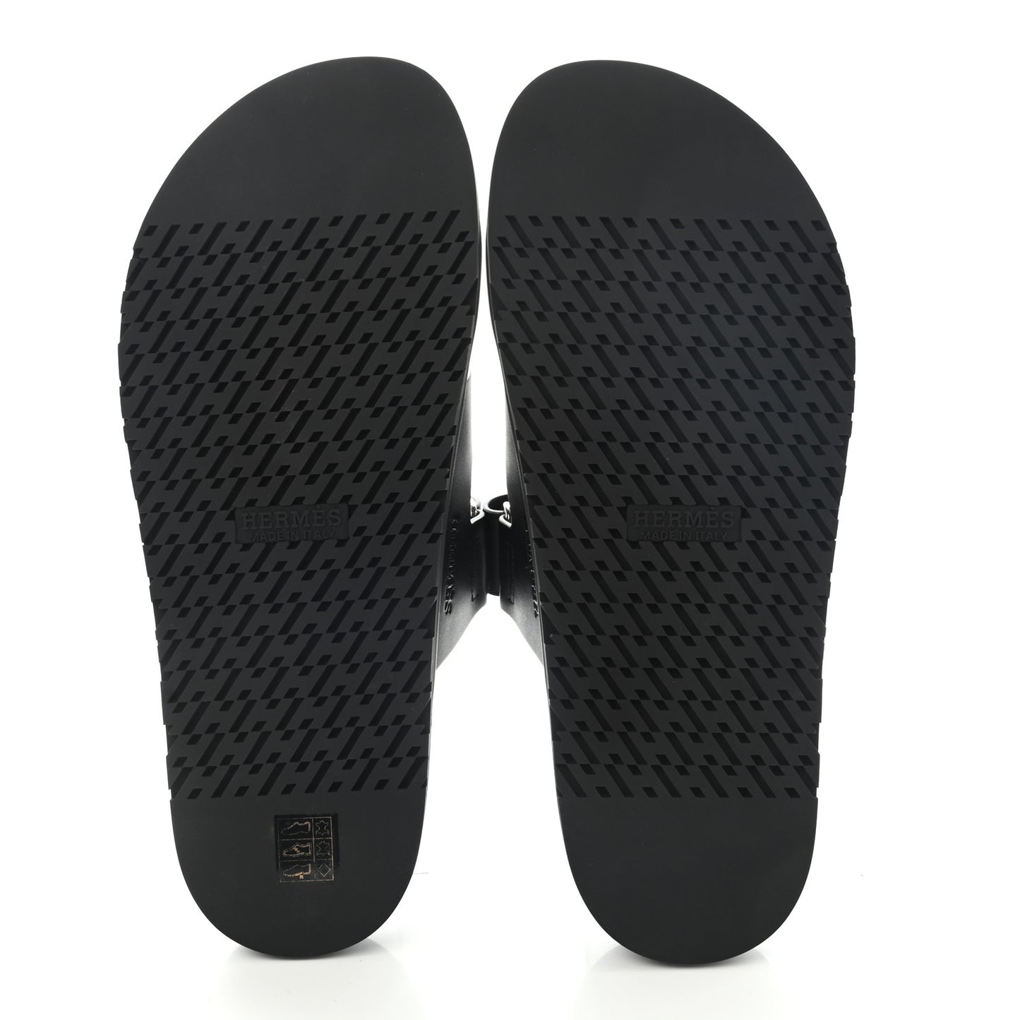 Calfskin Mens Chypre Sandals 44 Black