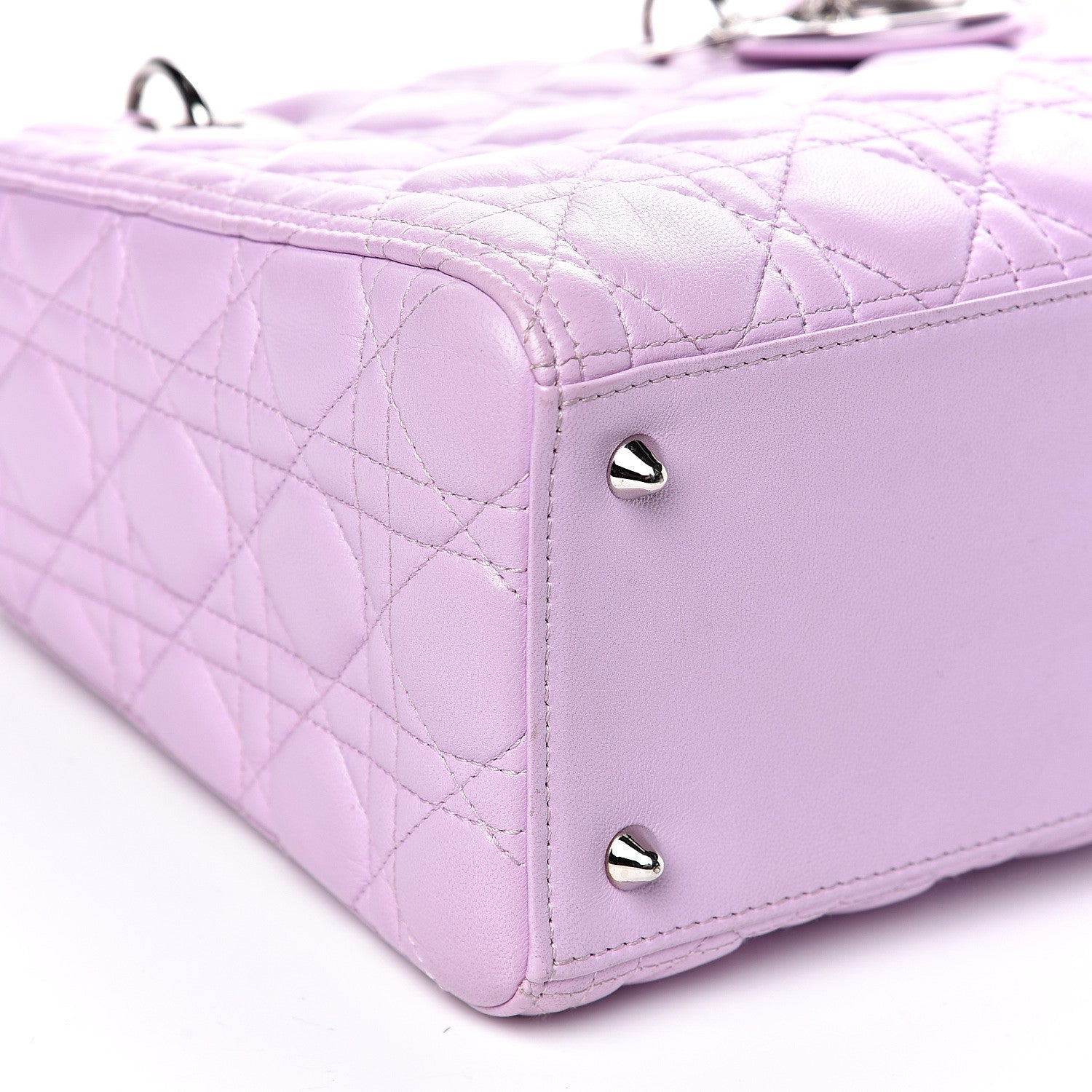 Christian Dior Lambskin Cannage Medium Lady Dior Pink 8 of 11