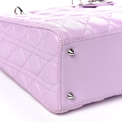 Christian Dior Lambskin Cannage Medium Lady Dior Pink 8 of 11