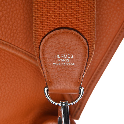 Hermes Togo Evelyne III GM Orange 8 of 14