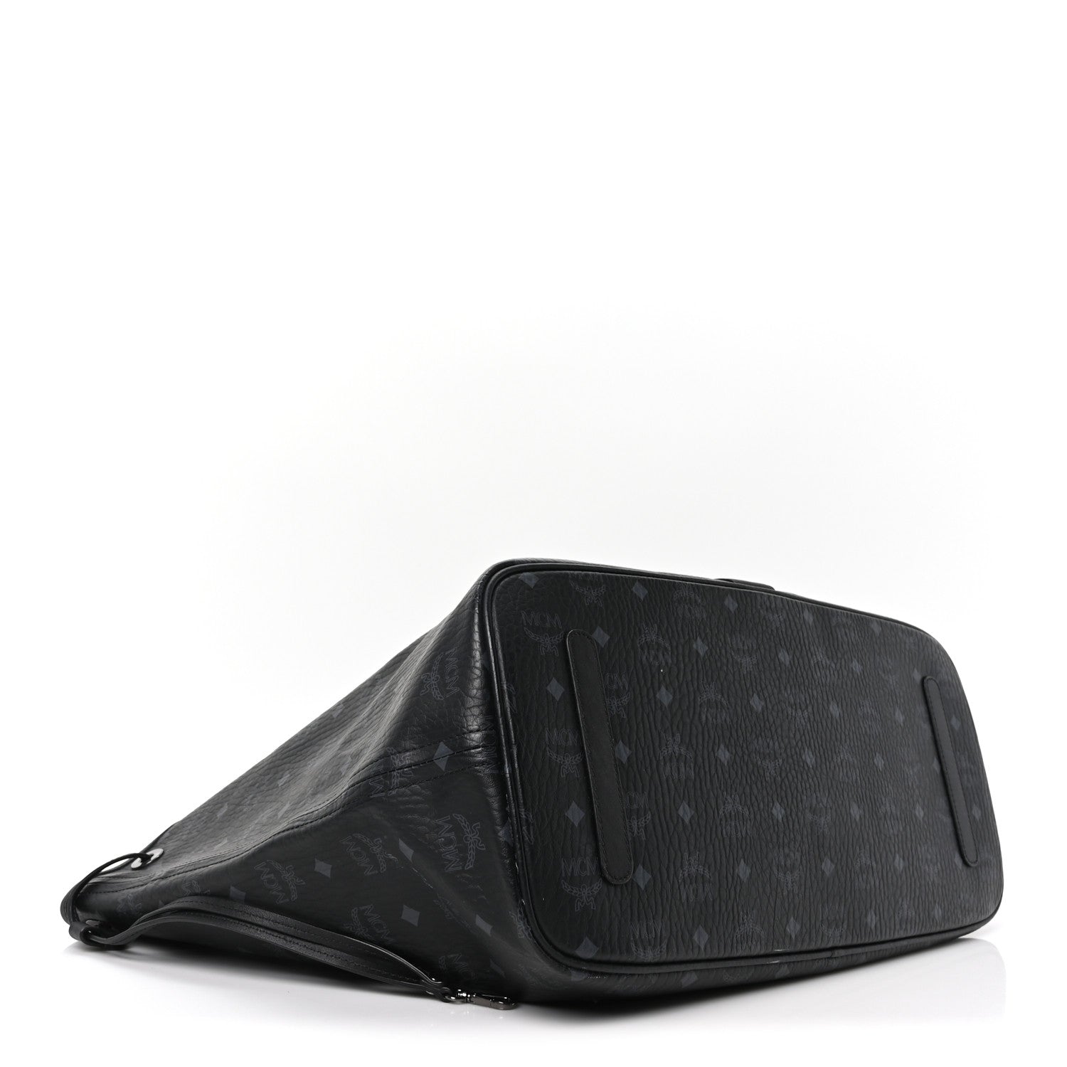 MCM Visetos Large Liz Reversible Shopper Tote Black 8 of 17