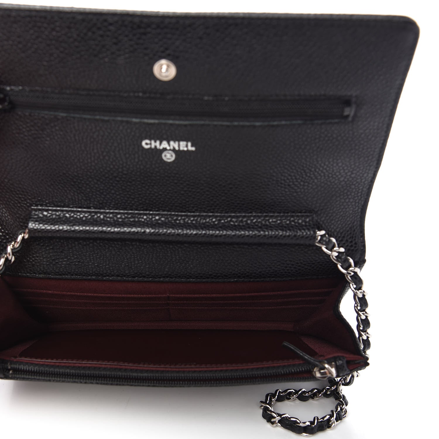 Chanel Caviar Quilted Wallet On Chain WOC Black 5 of 11