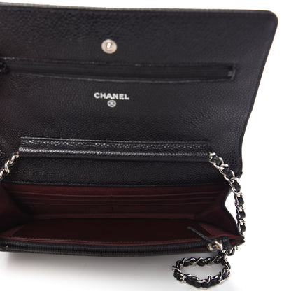 Chanel Caviar Quilted Wallet On Chain WOC Black 5 of 11
