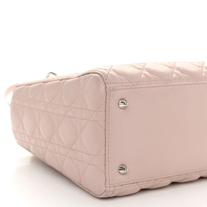 Christian Dior Lambskin Cannage Medium Lady Dior Light Pink 9 of 10