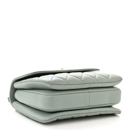 Chanel Lambskin Quilted Small Trendy CC Flap Dual Handle Bag Light Grey 4 of 10