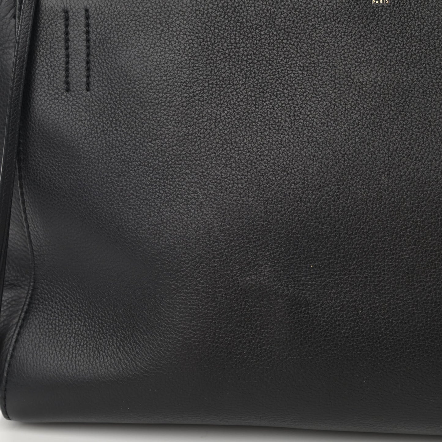 Supple Calfskin Large Edge Shoulder Bag Black