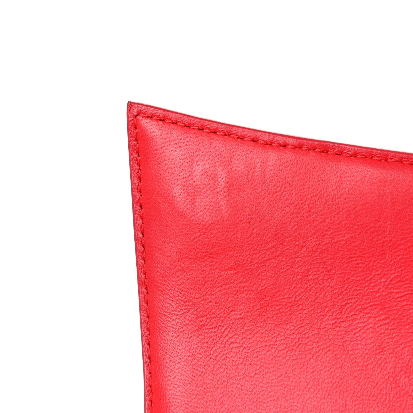 Shiny Calfskin Tonal B Crocodile Embossed Small Hourglass Top Handle Bag Bright Red