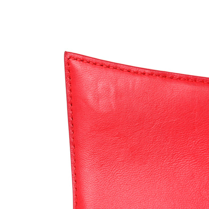 Balenciaga Shiny Calfskin Tonal B Crocodile Embossed Small Hourglass Top Handle Bag Bright Red 17 of 17