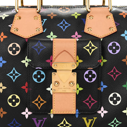Louis Vuitton Monogram Multicolor Speedy 30 Black 7 of 9