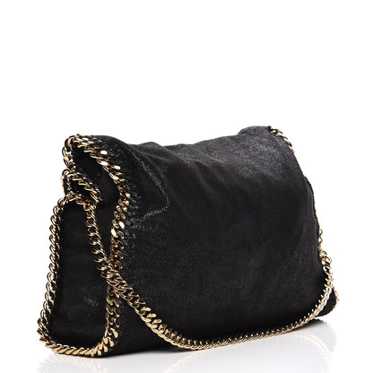 Stella McCartney Shaggy Deer Falabella Fold Over Tote Black 4 of 9