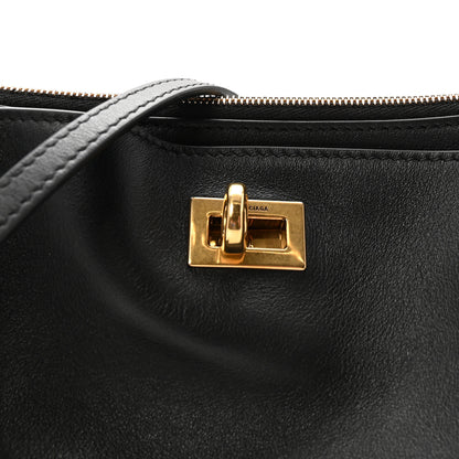 Balenciaga Natural Smooth Calfskin Rodeo Sling Pochette Black 7 of 10