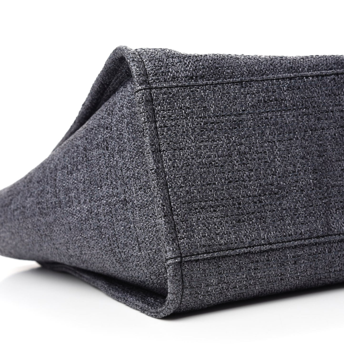 Lurex Boucle Medium Deauville Tote Black