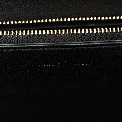 Celine Liege Calfskin Medium Classic Box Flap Bag Black 6 of 9