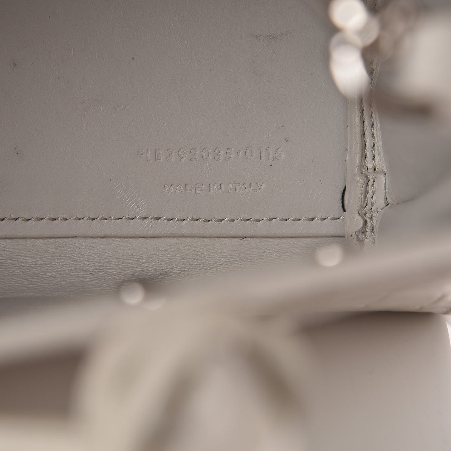 Croc Calfskin Embossed Nano Sac De Jour Cream Souffle