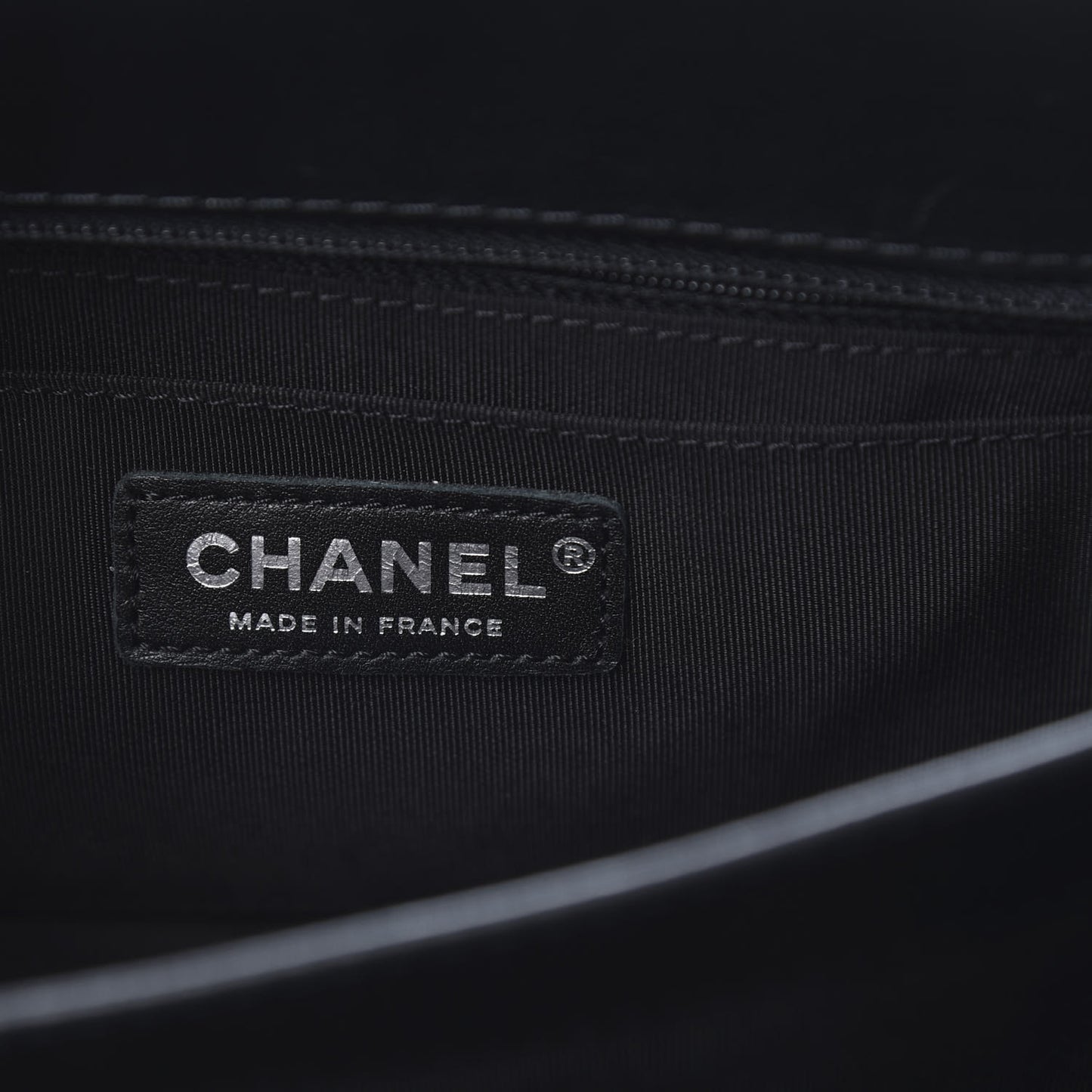 Calfskin Medium Braided Chic Flap Black