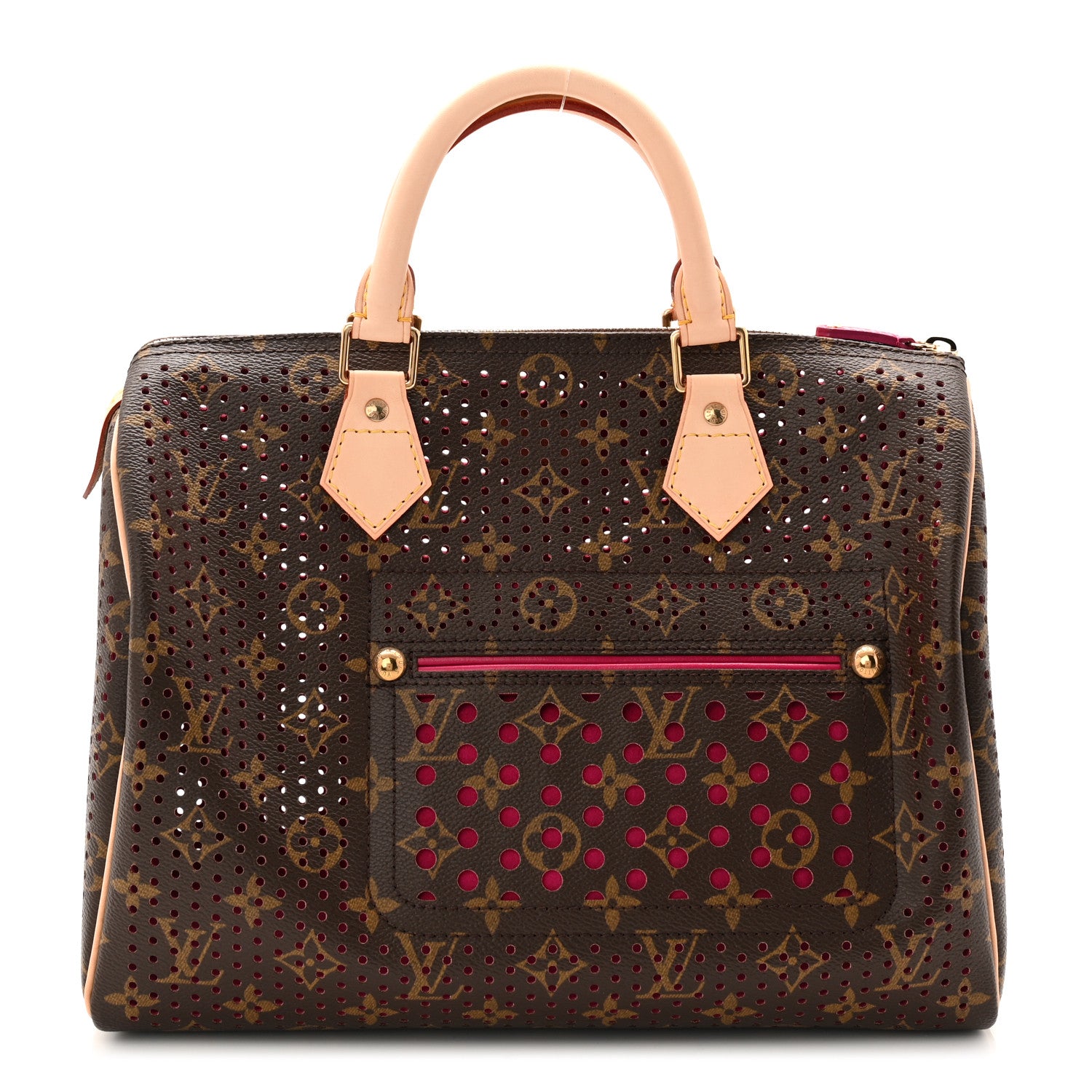 Louis Vuitton Monogram Perforated Speedy 30 Fuchsia 1 of 17