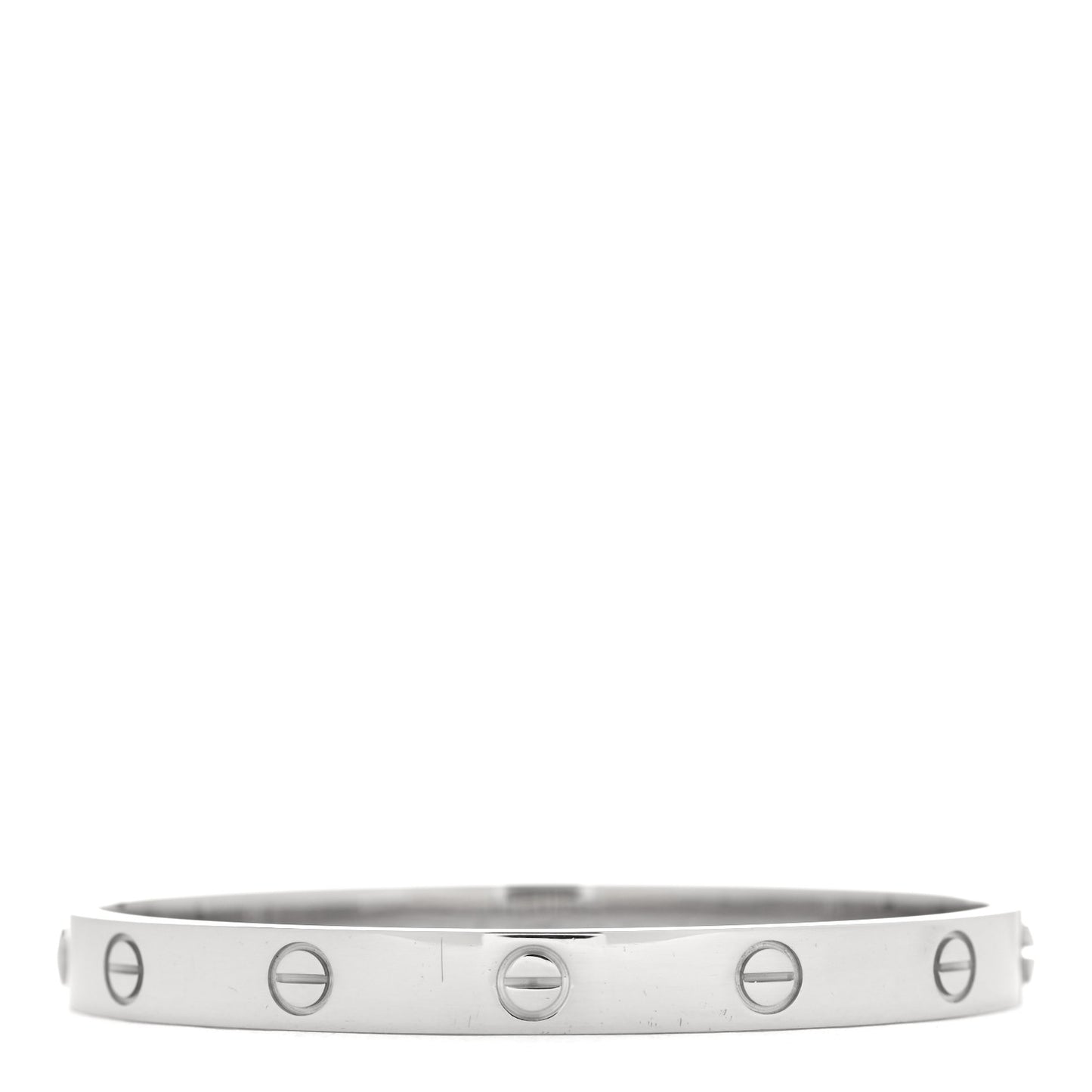18K White Gold LOVE Bracelet 17