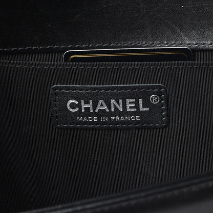 Chanel Lambskin Quilted Medium Boy Flap Black 7 of 11