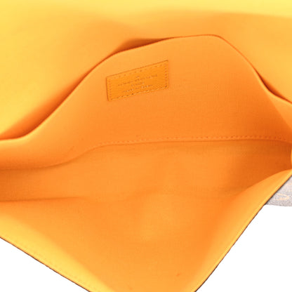 Louis Vuitton Monogram 2022 Christmas Animation New York Soho Pochette Felicie Chain Wallet Yellow 6 of 7