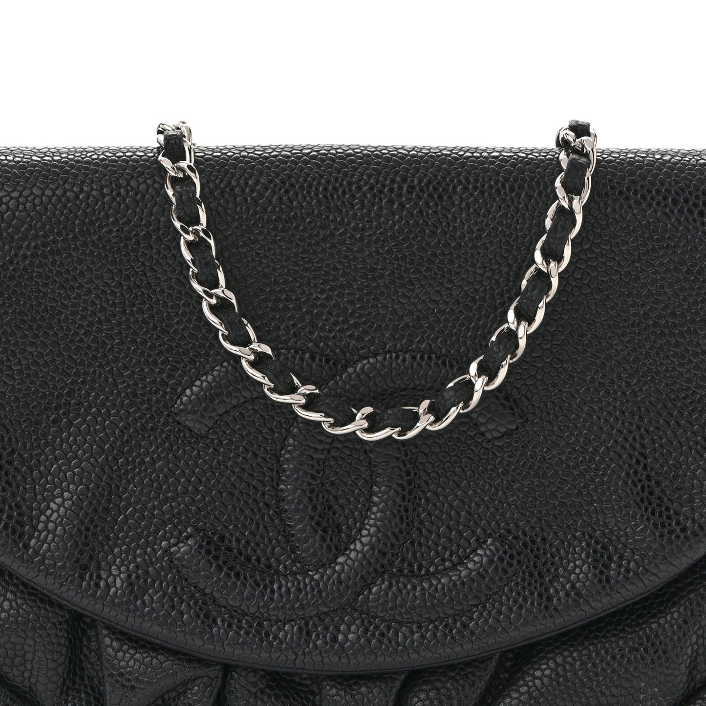 Caviar Half Moon Wallet On Chain WOC Black