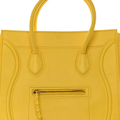 Celine Supple Calfskin Large Phantom Luggage Sun Yellow 9 of 11