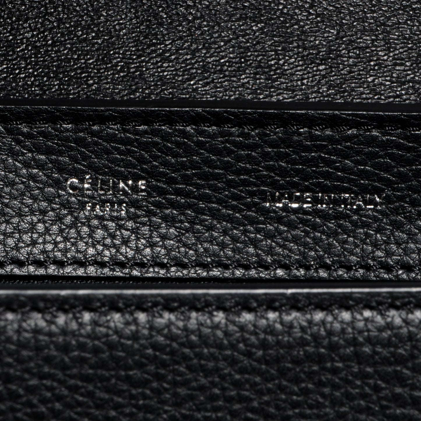 Drummed Leather Suede Trapeze Small Luggage Black