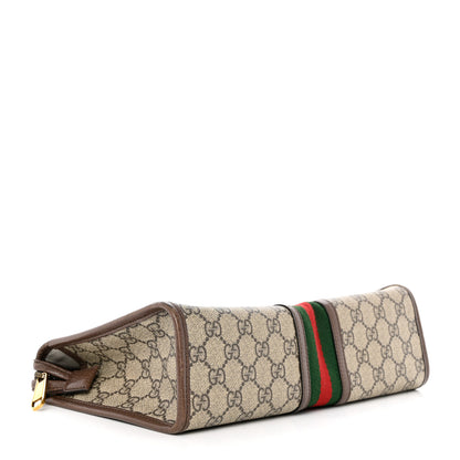 Gucci GG Supreme Monogram Web Toiletry Case Brown 4 of 7