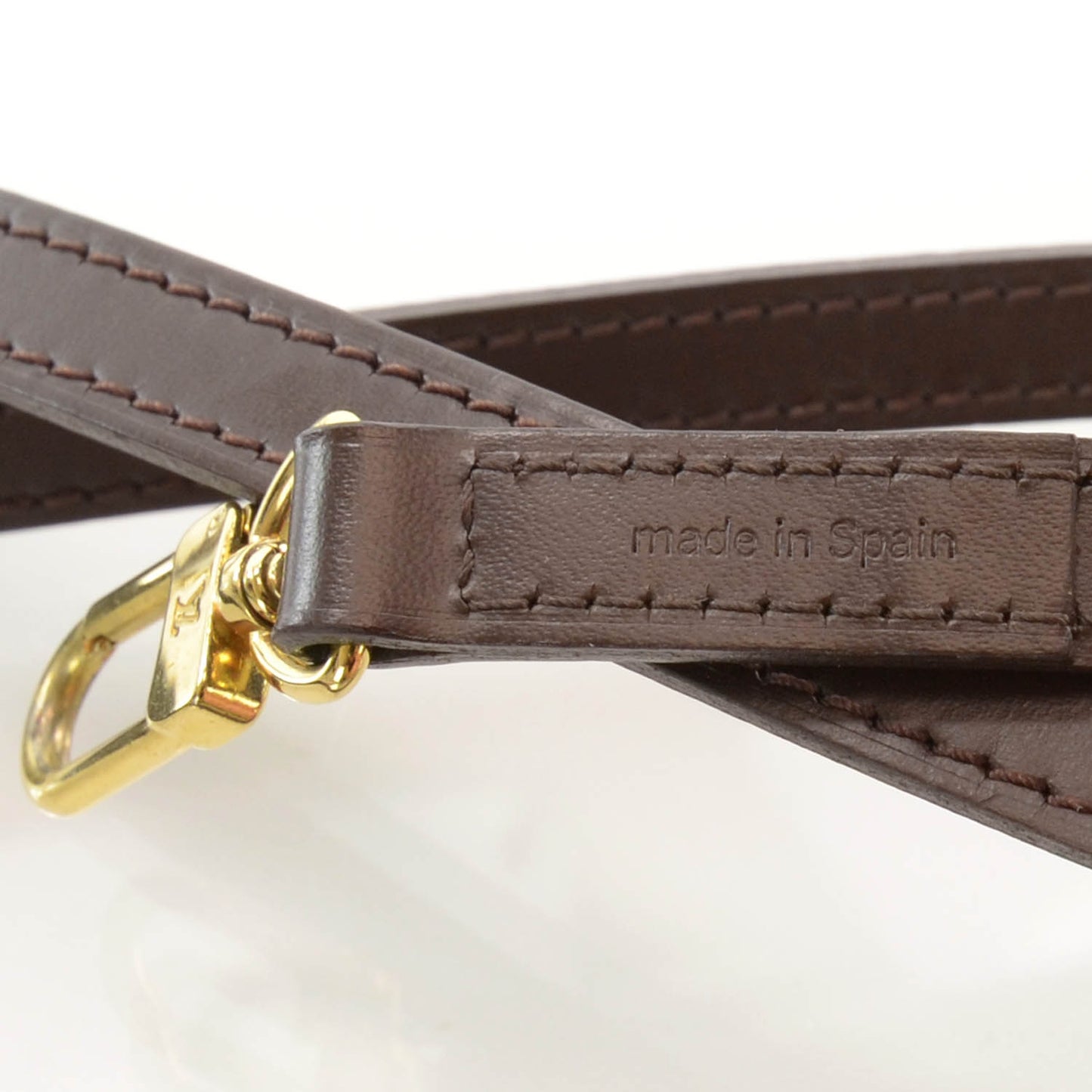 Calfskin Shoulder Strap Brown