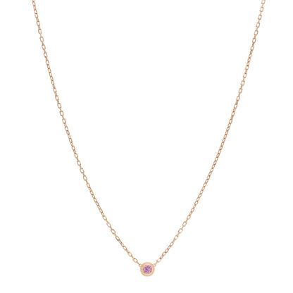 Cartier 18K Pink Gold Pink Sapphire D'Amour Pendant Necklace 1 of 5