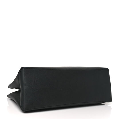 Louis Vuitton Grained Calfskin Lockme Shopper Black 4 of 10